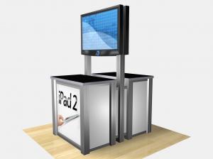 RESB-1233  /  Double-Sided Rectangular Counter Kiosk